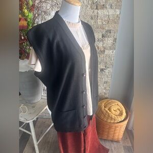 Paukaj Black Sweater Vest
